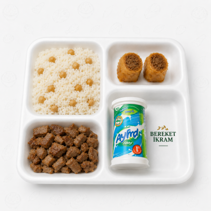 Etli Kavurma Pilav Ayran - Bereket İkram